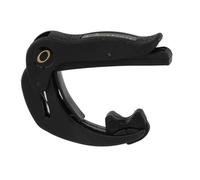 OVATION Capodastre CK1 - pour guitare acoustique et guitare électrique à touche bombée - utilisation d'une seule main brevetée - très léger, env. 25 g - montage facile - noir - Fabriqué en Allemagne