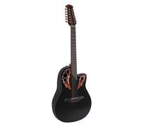 Ovation Celebrity Elite Mid Cutaway 12 Cordes Noir 12 cordes électro