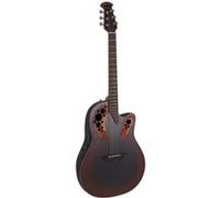 Ovation Celebrity Elite Mid Cutaway Reverse Red Burst Folk électro