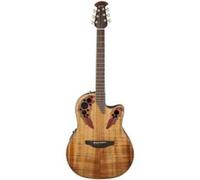 Ovation Celebrity Elite Plus Mid Cutaway Figured Koa Folk électro