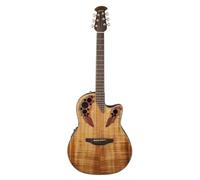 Ovation Celebrity Elite Plus Mid Cutaway Figured Koa Folk électro