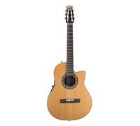 Ovation Classique Classic Nylon Legend Mid Cutaway Natural Folk électro cordes nylon