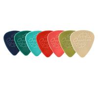 Ovation Diamond Picks 351 Lot de 7 médiators en nylon standard - Super Grip - Pointe ronde - 7 épaisseurs de 0,46 mm à 1,14 mm - Couleurs assorties - Fabriqué en République tchèque