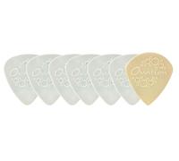Ovation Diamond Picks 351 Lot de 7 médiators standard en nylon - Super Grip - Pointe ronde - 0,38 mm - Blanc pur - Fabriqué en République tchèque