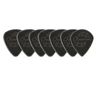 Ovation Diamond Picks 351 Lot de 7 médiators standard en nylon - Super Grip - Pointe ronde - 1,60 mm - Noir onyx - Fabriqué en République tchèque