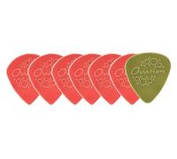 Ovation Diamond Picks Lot de 7 médiators pointus en nylon - Super adhérence - 0,60 mm - Rouge corail - Fabriqués en République tchèque