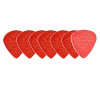 Ovation Diamond Picks Lot de 7 médiators pointus en nylon - Super adhérence - 0,73 mm - Rouge sang - Rouge foncé - Fabriqué en République tchèque