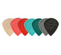 OVATION Diamond Picks Nylon Sharp Tip Médiators - Super Grip - pointu - Set Mix 7-7 épaisseurs de 0,46 mm à 1,40 mm - trié par couleur - Fabriqué en République tchèque