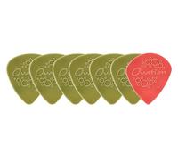 OVATION Diamond Picks Nylon Standard 351 Médiators - Super Grip - Pointe ronde - Set de 7 (6+1 Sharp Tip gratuit) - 0,53 mm - moss green - vert - Made in Czech Republic