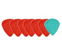 Ovation Médiators Diamond Picks Nylon Standard 351 - Super Grip - Pointe ronde - Set de 7 (6+1 Sharp Tip gratuit) - 0,73 mm - blood red - rouge foncé - Made in Czech Republic