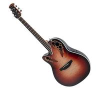 Ovation E-Akustikgitarre Celebrity Elite Plus Mid Cutaway Lefthand Ruby Burst