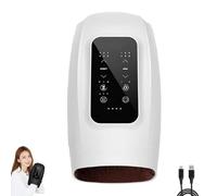 Ovawi Hand Massager, Smart Finger and Palm Massager, with 6 Massage Modes & 6 Intensity, Cordless Touchscreen Hands Massagers for Relaxation, Stiffness & Hands Fatigue (White)