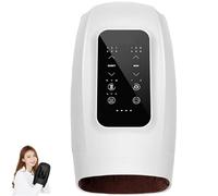 Ovawi Hand Massager with Heat and Compression, Smart Finger Massagers Glove with 6 Modes & 6 Intensity, Full-Hand and Wrist Coverage for Cold Hand Warming & Relieve (WHITE)