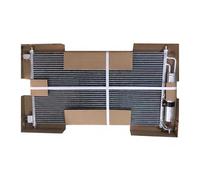 OVBNMO Condenseur de climatisation de rechange compatible avec Nissan Tiida Cube Versa Micra 92100ZW40D 92100-ZW40D 006475 7013594 1015N0101 92100BA60A