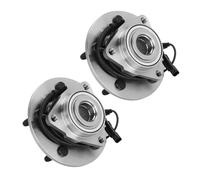 OVBNMO Ensemble de moyeu et roulement de roue avant 2 pièces avec ABS et 5 pattes, compatible avec le Ram 1500 Classic 2019-2022 (tous les modèles) Roulement de moyeu avant