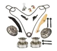 OVBNMO Kit de chaîne de distribution avec déphaseur d'arbre à cames, pignon d'arbre à cames, échappement et admission. Compatible avec FORD et LINCOLN Taurus, Transit, Explorer et F-150