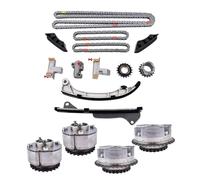 OVBNMO Kit de chaîne de distribution avec pignon d'arbre à cames compatible avec Toyota Avalon, Camry, Sienna et Highlander 3.5 (2006-2017) - Kit de remplacement for révision moteur - Tendeur