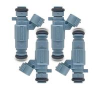OVBNMO Lot de 4 injecteurs de carburant compatibles avec Hyundai i10, i20, GB, i30, FD, Coupé, GETZ, TB, 1.4, G4EA, G4EE, G4ED, 353102B010(4pcs 35310-2B010)