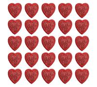 OVDGWC 0 Morceaux en Taches De Repassage en Forme De Cœur Rouge, des Taches De Tissu d'amour, des Bagages De Bricolage Et des Lieux De Vêtements, Une Couture Créative, des Vêtements Sucrés