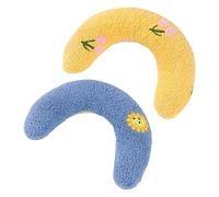 OVDGWC 2 Morceaux De Coussins pour Animaux De Compagnie en Forme De U, Oreillers Doux Et Confortables, Oreillers Domestiques, Produits De Couchage pour Animaux De Compagnie