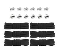 OVDGWC 3 Paires De Lacets De Chaussures Noirs, Lacets De Chaussures Élastiques Classiques, Lacets De Chaussures De Frappe De Frappe Créative, Chaussures Pour Enfants Pour Adultes