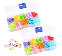 OVDGWC 40 Morceaux D'Épingles en Plastique, De Boucles De Marquage pour Le Tricot, Les Accessoires De Tricot, Les Outils De Marquage pour Le Crochet