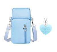 OVDGWC Morceau De Femmes - Poche De Téléphone Mobile Et 1 Sac Partiel, Mini-Sac De Crossbody, Sac À Bandoulière Portable, Armée Sportive (Bleu)