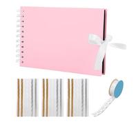 OVDGWC Morceau De Livre D'Album en Papier, 3 Pièces D'Autocollant d'angle Et 1 Morceau De Bande Adhésive Supérieure, Accessoires De Décoration D'Album, Bricolage -Album Matériaux