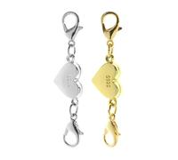 OVDGWC Morceaux d'amour Et Boucle De Homard, Accessoires De Bijoux Bricolage, Boucle De Connexion À Bijoux, Extension du Bracelet, Boucle De Bijoux