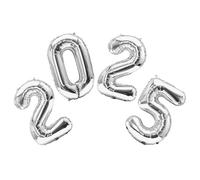 OVDGWC Morceaux De Ballons Numériques, 16 Pouces 2025 Ballons, Ballons De Décoration De Fête, Scènes De Fête -Layout, Ballons Décoratifs Créatifs