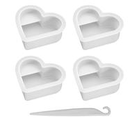 OVDGWC Morceaux De Forme d'amour Et 1 Morceau De Couteau De Remplacement sans Moule, Forme De Porte-Carte De Visite, Forme De Silicone, Outil D'Ornement Bricolage
