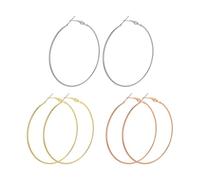 OVDGWC Paires De Boucles d'oreilles Circulaires, De Boucles d'oreilles en Métal, De Boucles d'oreilles Géométriques Élées, De Boucles d'oreilles De Conception Simples, De Boucles d'oreilles Femelles
