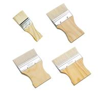 OVDGWC Pièces Brusque en Bois, Pinceau, Peinture, Coloriages Réutilisables, Bricolage -Handkunstungs Accessoires