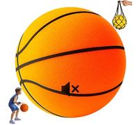 Oveallgo Ballon de Basket Silencieux 2.0, Version AméLioréE 3/5/7 Ballon Basket Silencieux, Silencieux Et Silencieux, LéGer Et Doux, Adapté à L'EntraîNement en IntéRieur (No 5,Orange)