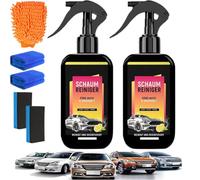 Oveallgo Lymrex Kit Premium D'Entretien Automobile, 3 En 1 Lymrex Voiture, 200ml Lymrex Spray Voiture éTanche à L'Eau Et à La PoussièRe, 100% SûR Pour La Peinture Des (2PC*Jaune)