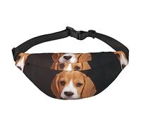 Ovely Pet Dog Beagle Fanny Pack pour Hommes Femmes Ceinture Sac Taille Réglable Pack pour Voyage Marche Courir Bum Sacs