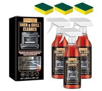Oven and Grill Cleaner Spray,Nettoyant pour Four,Grill et Barbecue en Spray,Oven Cleaner Heavy Duty Sprays,Kitchen All Purpose Cleaners Sprays,élimine les Résidus Alimentaires et Graisse Lncrustés (3)