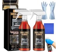 Oven and Grill Cleaner Spray, Oven Cleaner Heavy Duty Spray,All Purpose Cleaners Sprays, Removes Baked On Food and Burnt-In Grease Fast, for Ovens, Barbecues, Grills, Racks & Trays (2set)