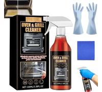 Oven and Grill Cleaner Spray, Oven Cleaner Heavy Duty Spray,All Purpose Cleaners Sprays, Removes Baked On Food and Burnt-In Grease Fast, for Ovens, Barbecues, Grills, Racks & Trays (1set)