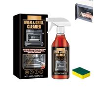 Oven and Grill Cleaner Spray, Oven Cleaner Heavy Duty Spray, Kitchen All Purpose Cleaners Sprays, Multi-purpose Cleaners for Microwave, Ovens, Grills, BBQ (1pcs)