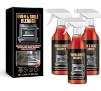Oven And Grill Cleaning Spray,Nettoyant Four Puissant,Dissolves Grease In 5 Minutes,All Purpose Cleaning Spray For Oven,Oven Rack Cleaner Spray For Ovens,Stoves,Fireplaces,Grates And Barbecues (3PC)