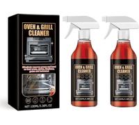 Oven And Grill Cleaning Spray,Nettoyant Four Puissant,Dissolves Grease In 5 Minutes,All Purpose Cleaning Spray For Oven,Oven Rack Cleaner Spray For Ovens,Stoves,Fireplaces,Grates And Barbecues (2PC)