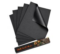 Oven Liners for Bottom of Oven, Oven Protector Sheet for Bottom of Oven, BBQ Mats for Gas Grill Reusable, BBQ Grill Mats Non-Stick, 33x40 cm Heat-Resistant BBQ Accessories, Free Cut to Size (5 Pack)