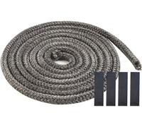 Oven Sealing Cord,10mm X 2.5m,Heat Resistant,Fireproof Fireplace Cord With 4 High Temperature Connectors