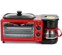 Oven Solo Four à micro-ondes en argent Tact double four intégré - Acier inoxydable de qualité supérieure four halogène à convection cafetière Teppanyaki multifonction 3 en 1 utile
