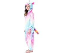 Ovender Kigurumi Adulte Costume Animaux Halloween Carnaval ou Spectacle de Noël Party Show Pyjamas Cosplay Combinaison Unisexe Winter Zoo Deguisements Femmes et Hommes (S, Pony Licorne 4)