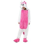 Ovender Kigurumi Adulte Costume Animaux Halloween Carnaval ou Spectacle de Noël Party Show Pyjamas Cosplay Combinaison Unisexe Winter Zoo Deguisements Femmes et Hommes (M, Licorne 1)