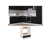 Ovenkast Riga 60x46x81,5 cm bewerkt hout zwart802498