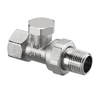 Oventrop Combi 2 Radiateurs salle de bain vis match0 1091162 DN 15, passage, laiton nickelé