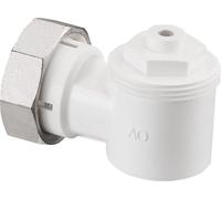 Oventrop Adaptateur coudé pour radiateurs à robinetterie blanc 1011450